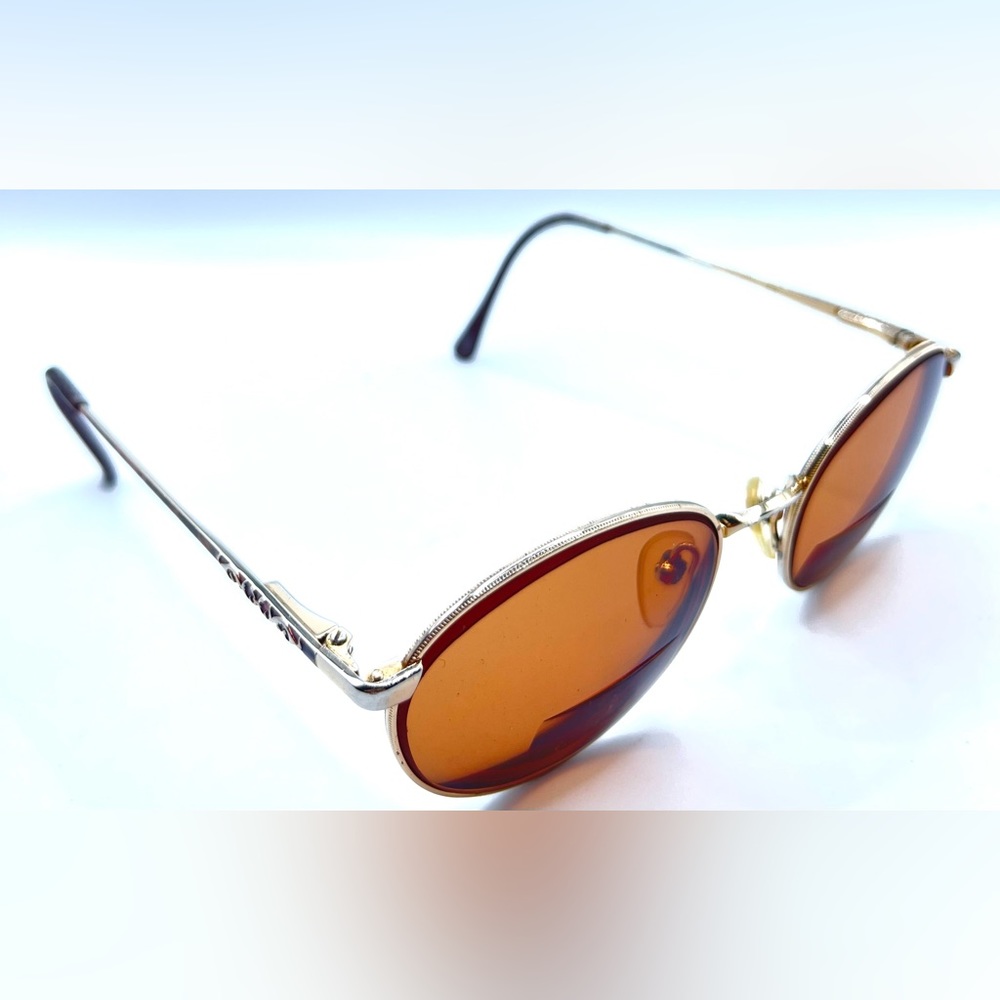 Vintage Swank 413 815 Pink Gold Oval Sunglasses Frames Only